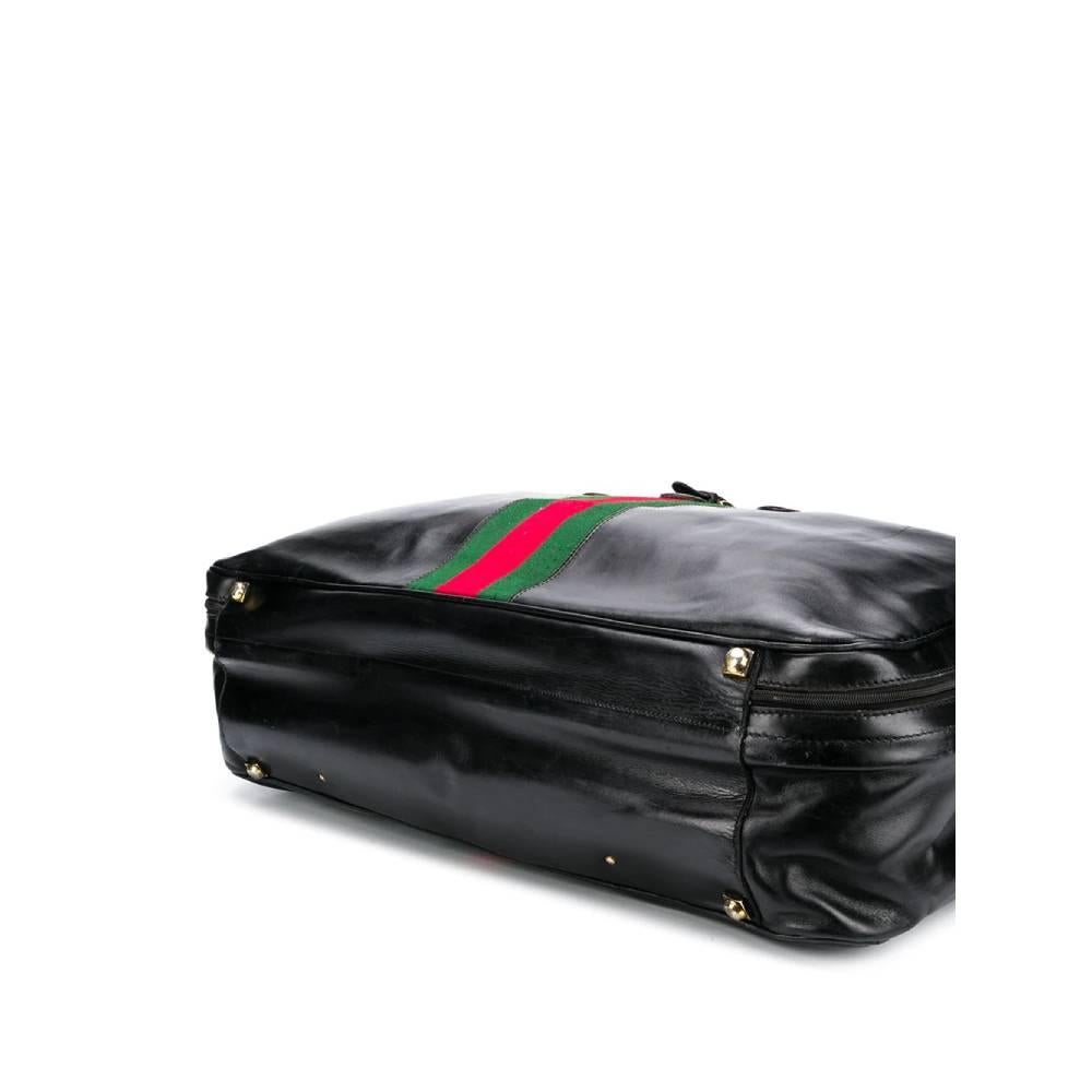 Black 1960s Gucci Travel Bag