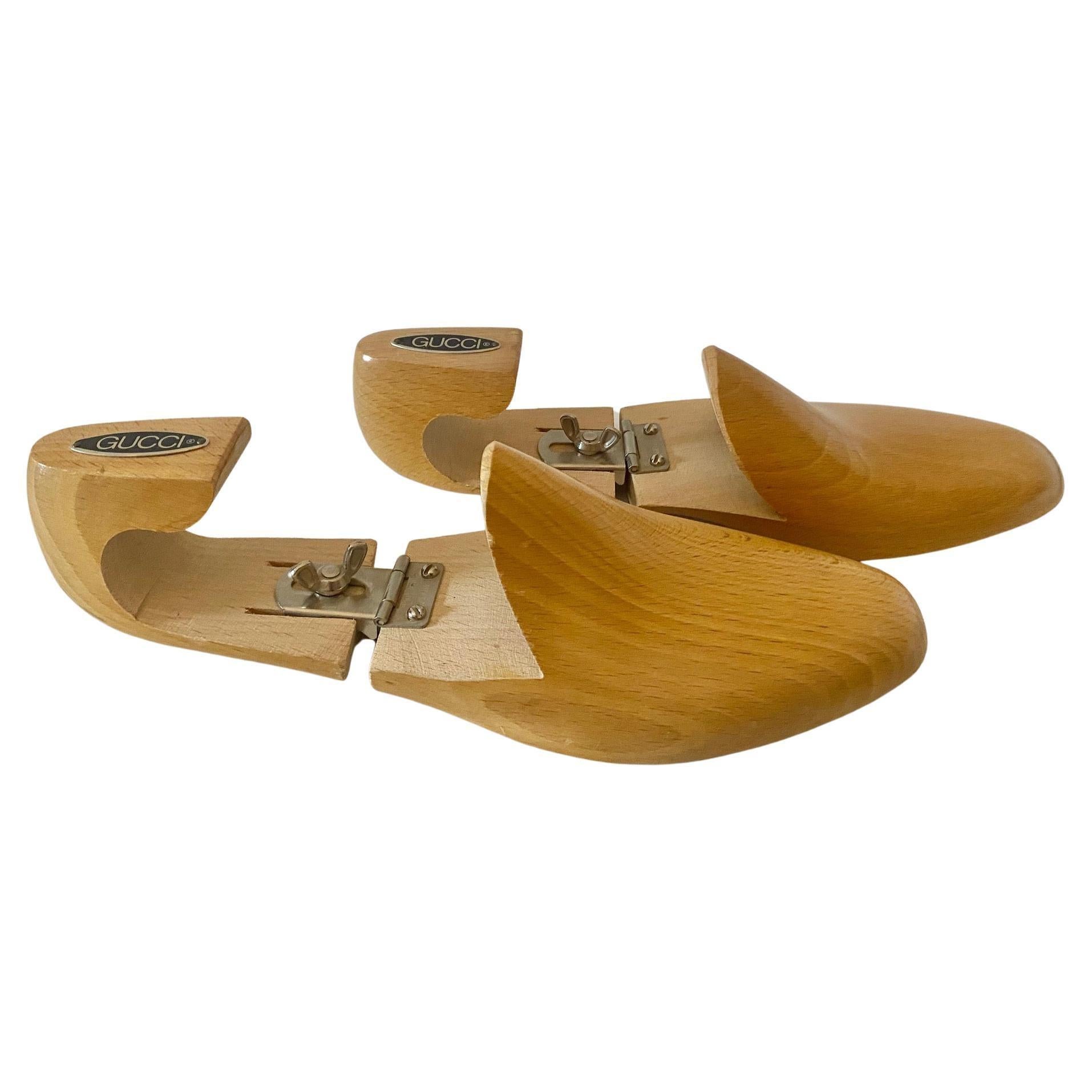 1960er Gucci Schuhspanner aus Holz im Zustand „Gut“ im Angebot in London, GB