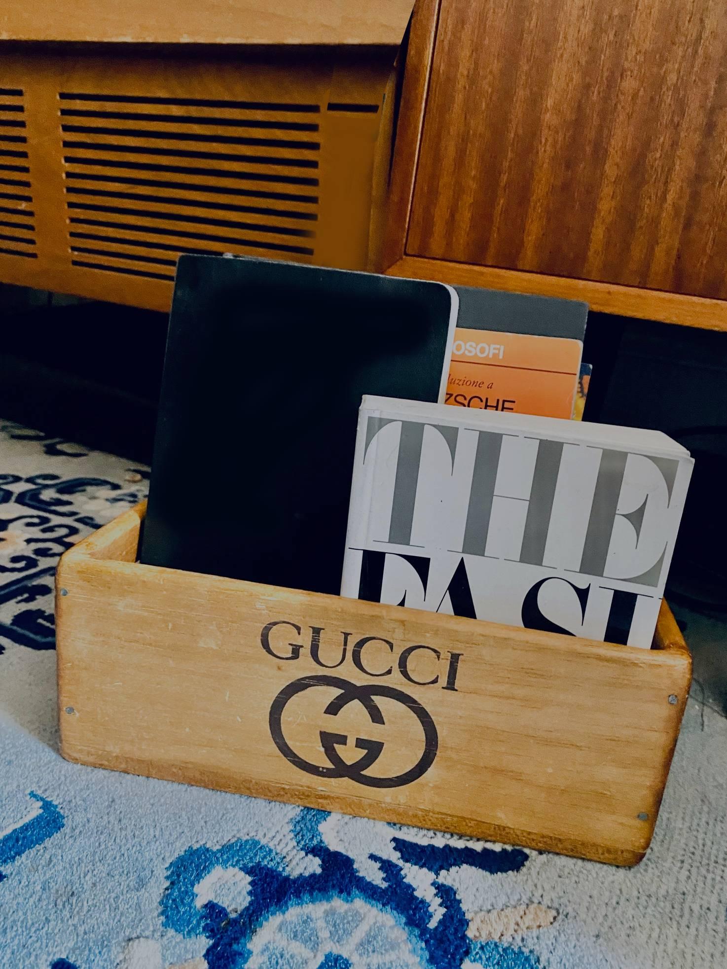 1960s Gucci Wooden Storage Tray Box 3