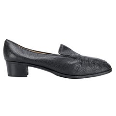 1960s GucciBlack Leather Loafers