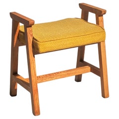 1960s Guillerme et Chambron Upholstered Stool - Edition Votre Maison
