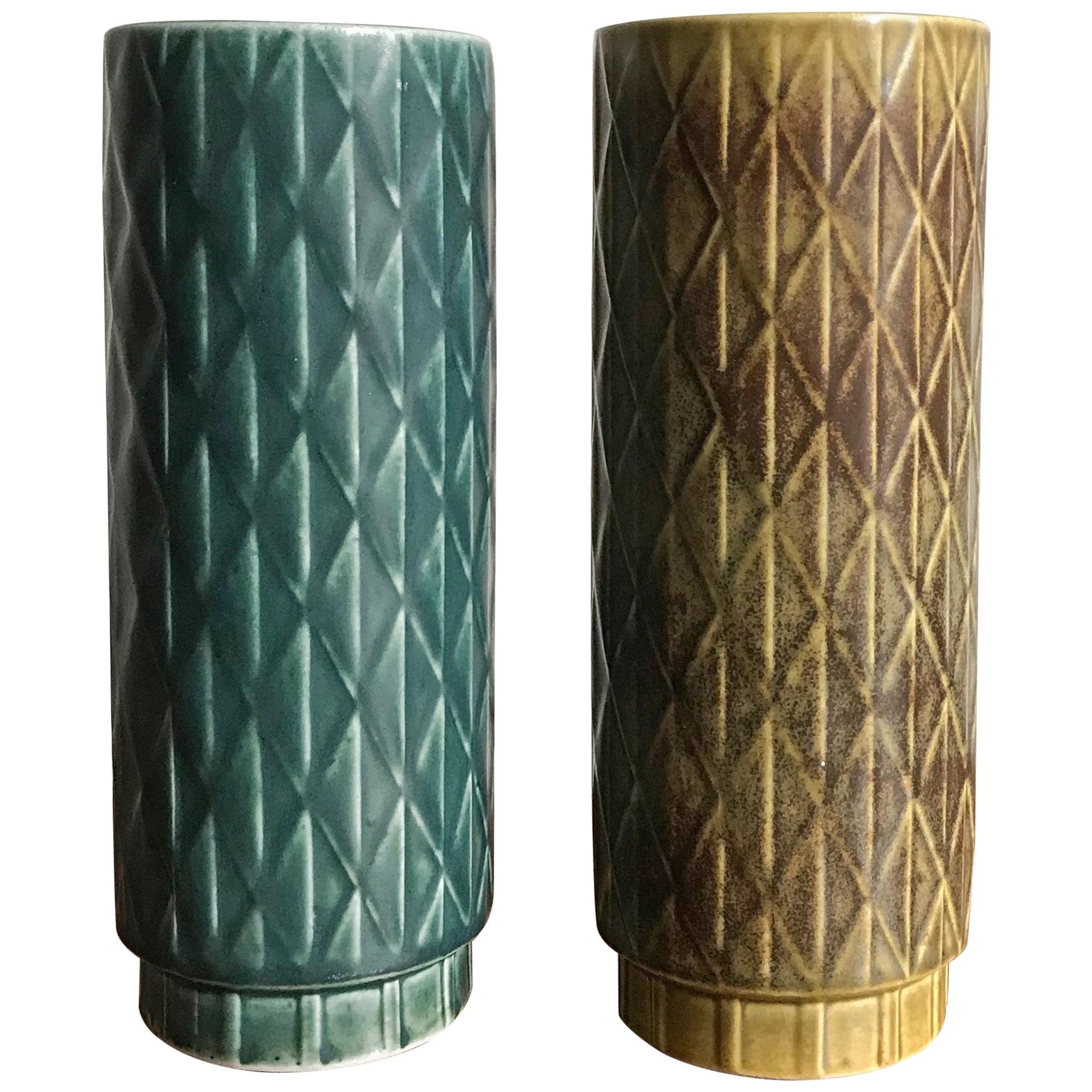 1960s Gunnar Nylund Scandinavian Midcentury Vases for Rörstrand