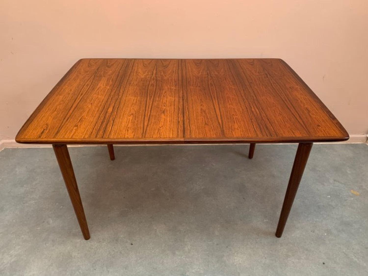 1960s Gustav Bahus Extendable Rosewood Dining Table-Rolf Rastad & Adolf Relling In Good Condition In London, GB