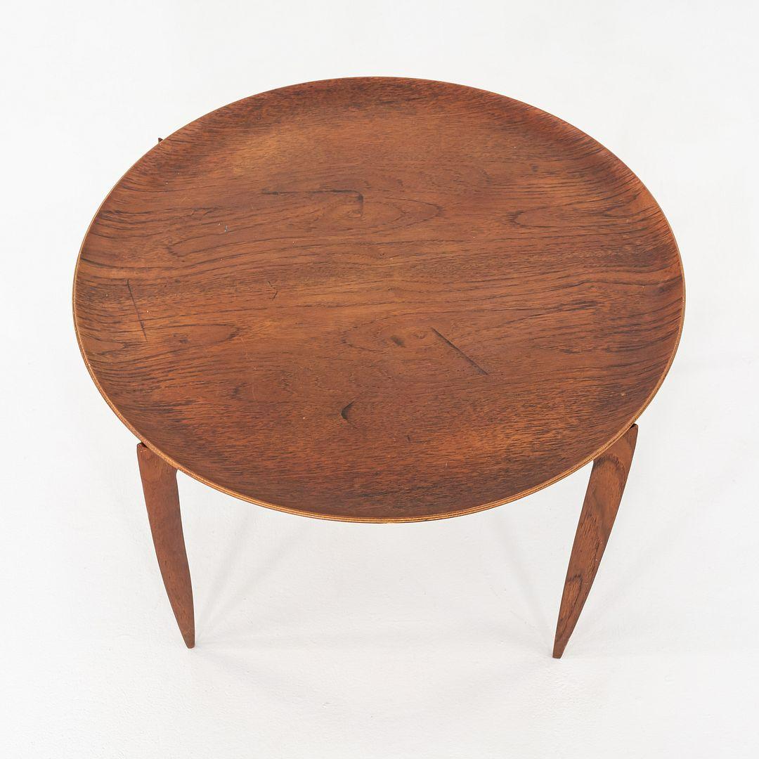 1960s H Engholm and Svend Aage Willumsen for Fritz Hansen Foldable Tray Table For Sale 5