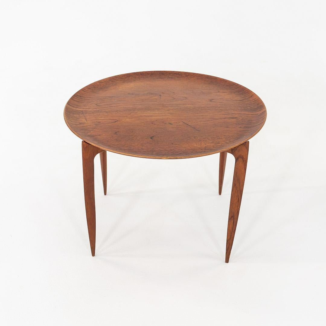 Modern 1960s H Engholm and Svend Aage Willumsen for Fritz Hansen Foldable Tray Table For Sale