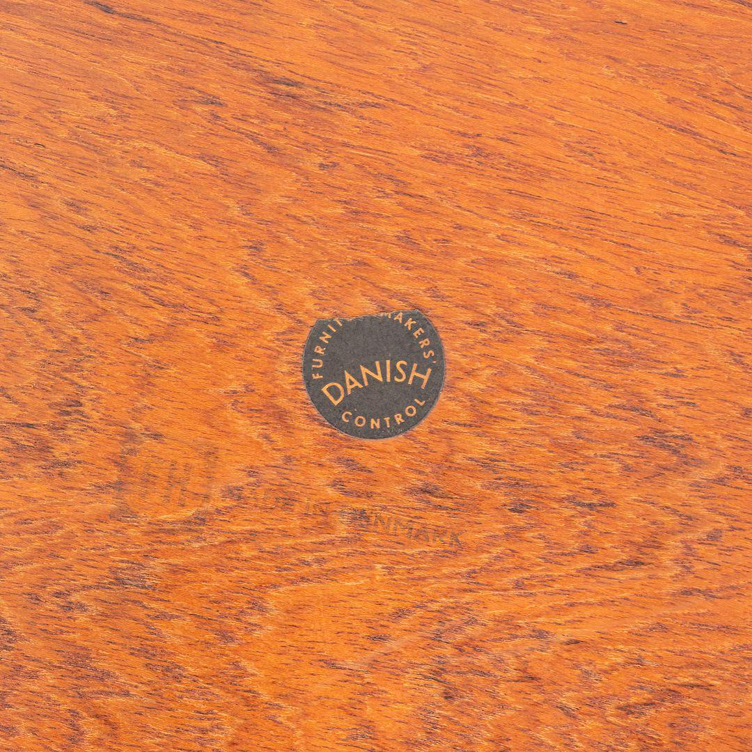 Teak 1960s H Engholm and Svend Aage Willumsen for Fritz Hansen Foldable Tray Table For Sale