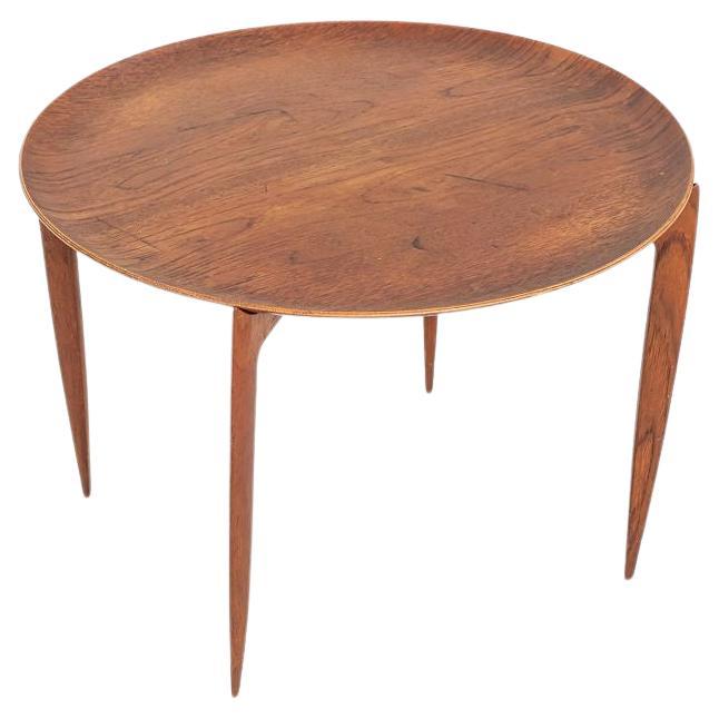 1960s H Engholm and Svend Aage Willumsen for Fritz Hansen Foldable Tray Table For Sale