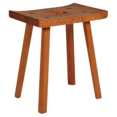 1960's ‘Hadar’ Pinewood stool by Carl Malmsten