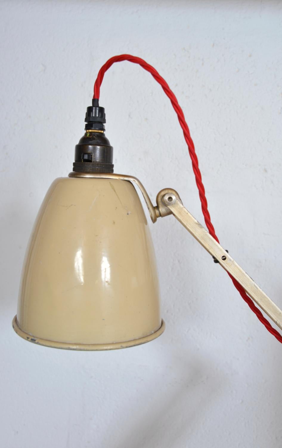1960s Hadrill & Horstmann Industrial Counterpoised Roller Task Desk Lamp England 4