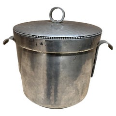 1960s Hammered Aluminum Ice Bucket by B.W. Buenilum