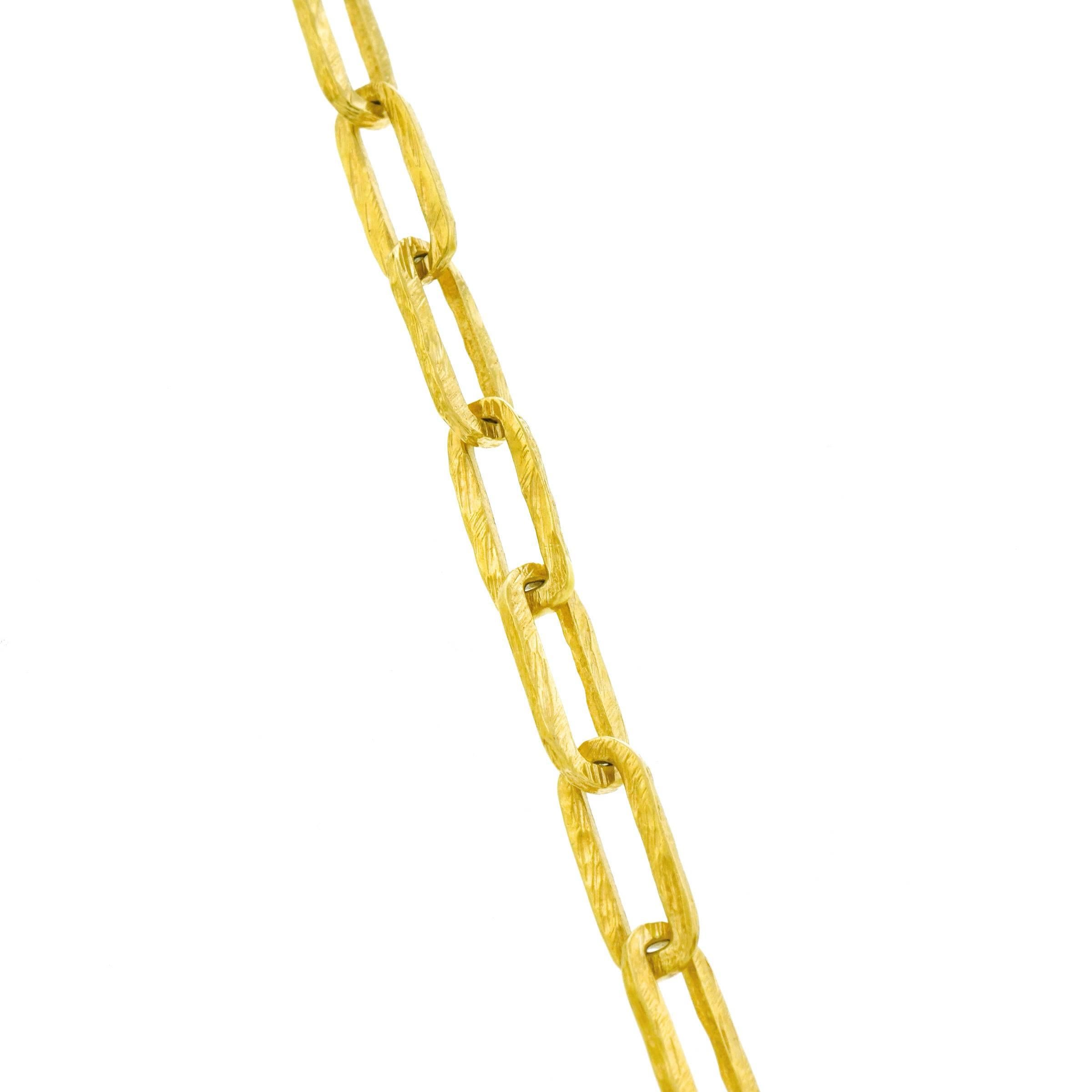 1960s Hammered Gold Link Bracelet 4
