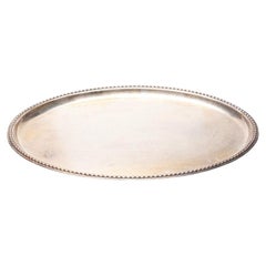 1960s Hammered Silver Tray by C.G Hallberg