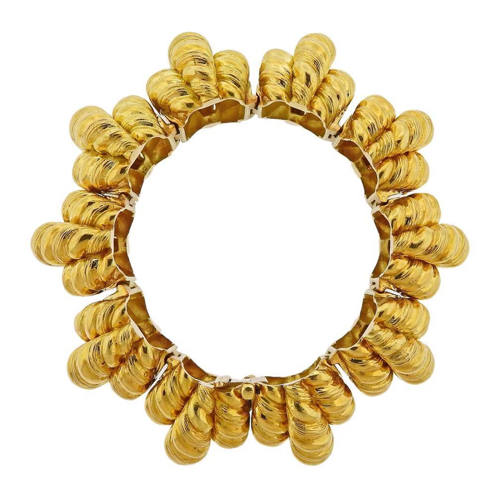 1960s Hammerman Brothers Gold Bracelet In Excellent Condition In New York, NY