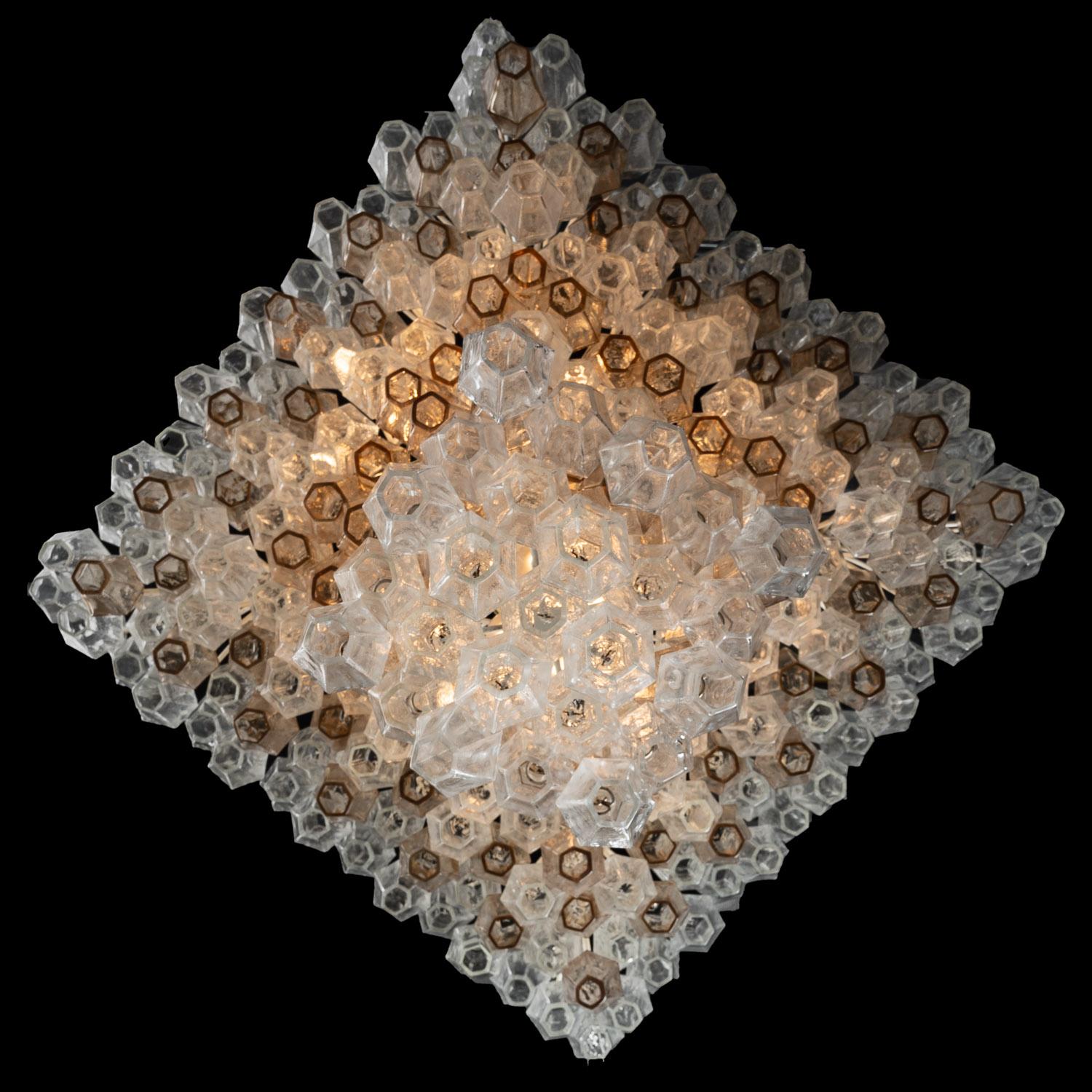 1960s Hand Blown Glass Chandelier by Carlo Scarpa for Venini 7