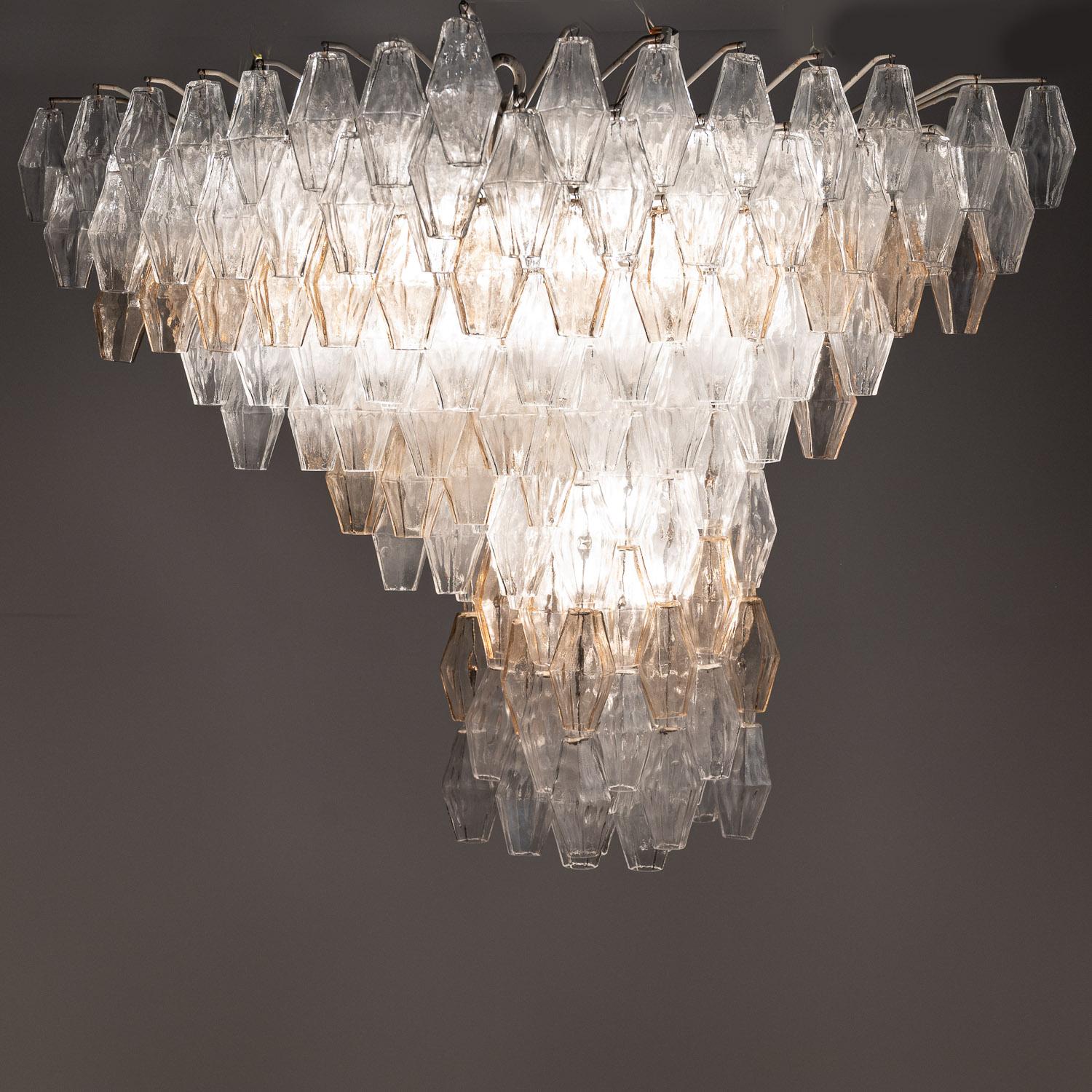 1960s Hand Blown Glass Chandelier by Carlo Scarpa for Venini 8