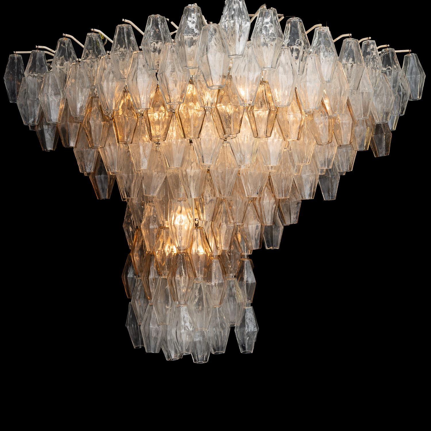 1960s Hand Blown Glass Chandelier by Carlo Scarpa for Venini 10