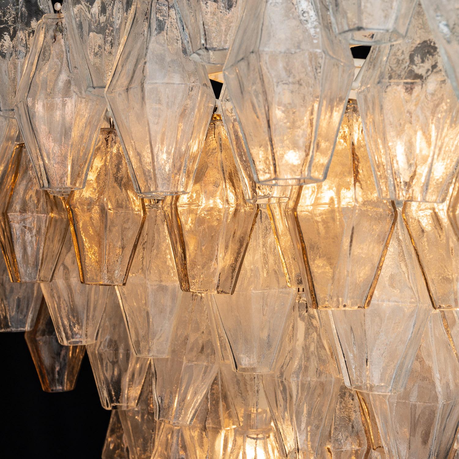 1960s Hand Blown Glass Chandelier by Carlo Scarpa for Venini 11