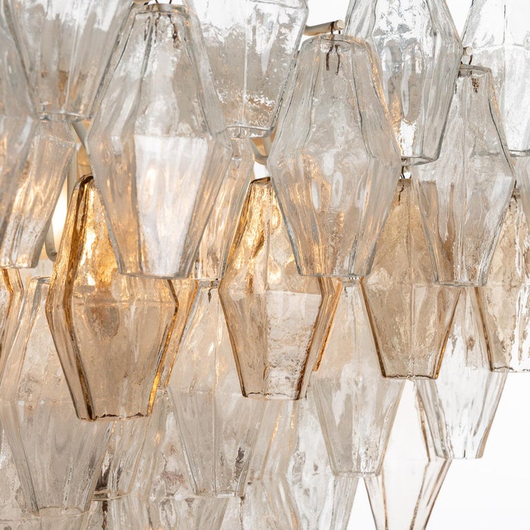 1960s Hand Blown Glass Chandelier by Carlo Scarpa for Venini For Sale