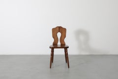 1960s Hand-Carved De Puydt Style Brutalist Dining Chairs