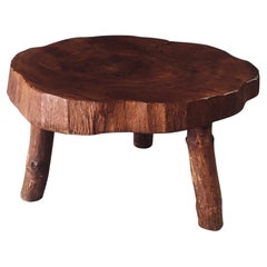 1960
s Hand Crafted Tripod Teak Tree Trunk Coffee Table 1960
s Hand Crafted Tripod Teak Tree Trunk Coffee Table