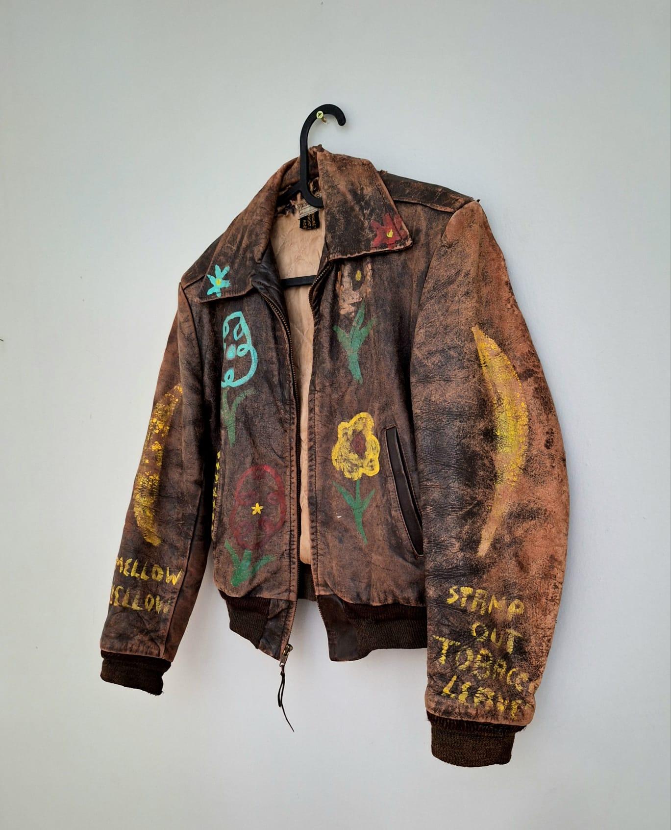 Chaquetas de cuero pintadas a mano de los años 60 Moderno de mediados de siglo en venta
