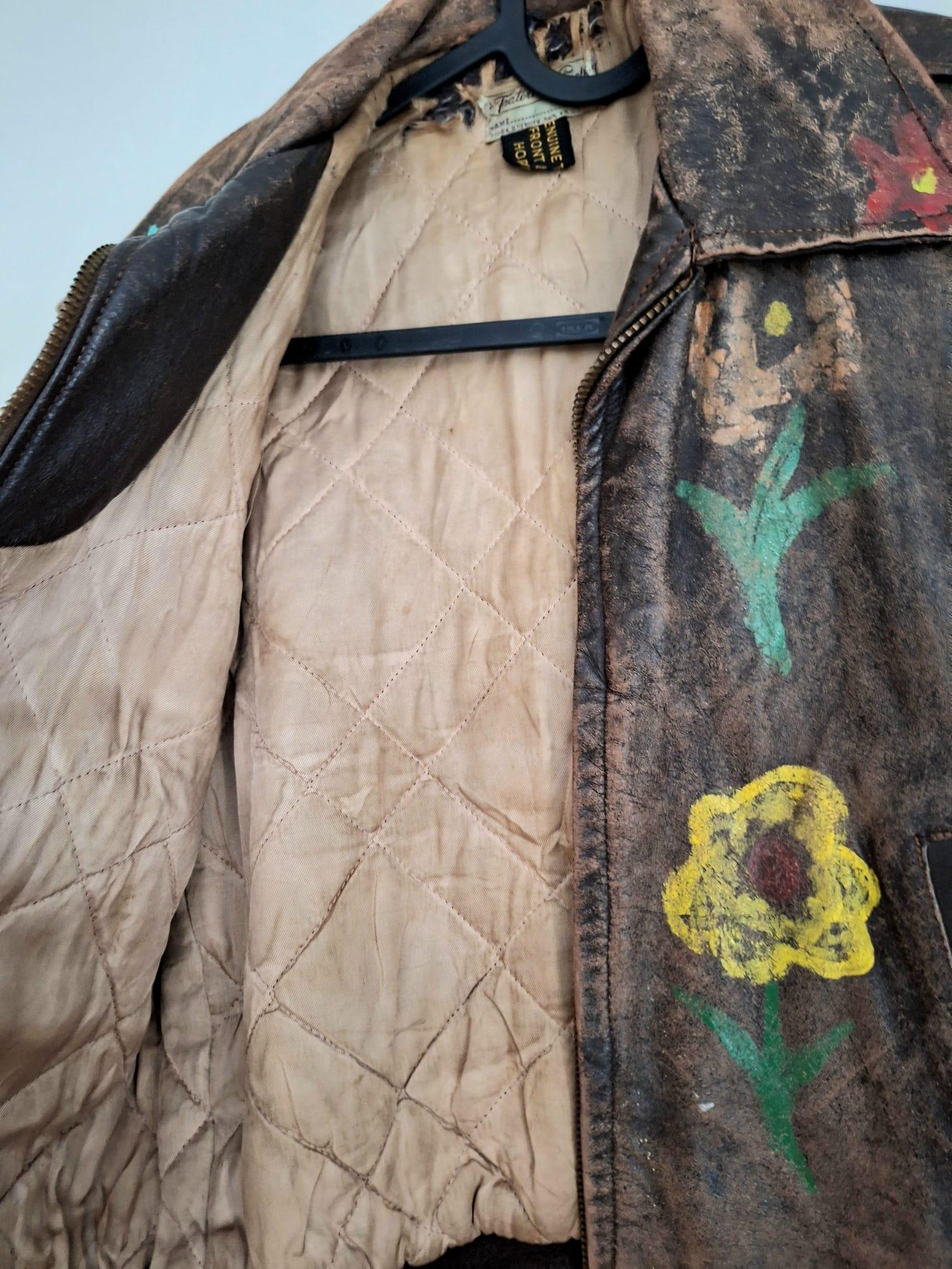 Chaquetas de cuero pintadas a mano de los años 60 mediados del siglo XX en venta