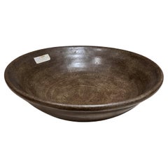 Bol en poterie Ozarka tourné à la main des années 1960, St Joe Arkansas