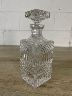 1960s Handblown Crystal Decanter