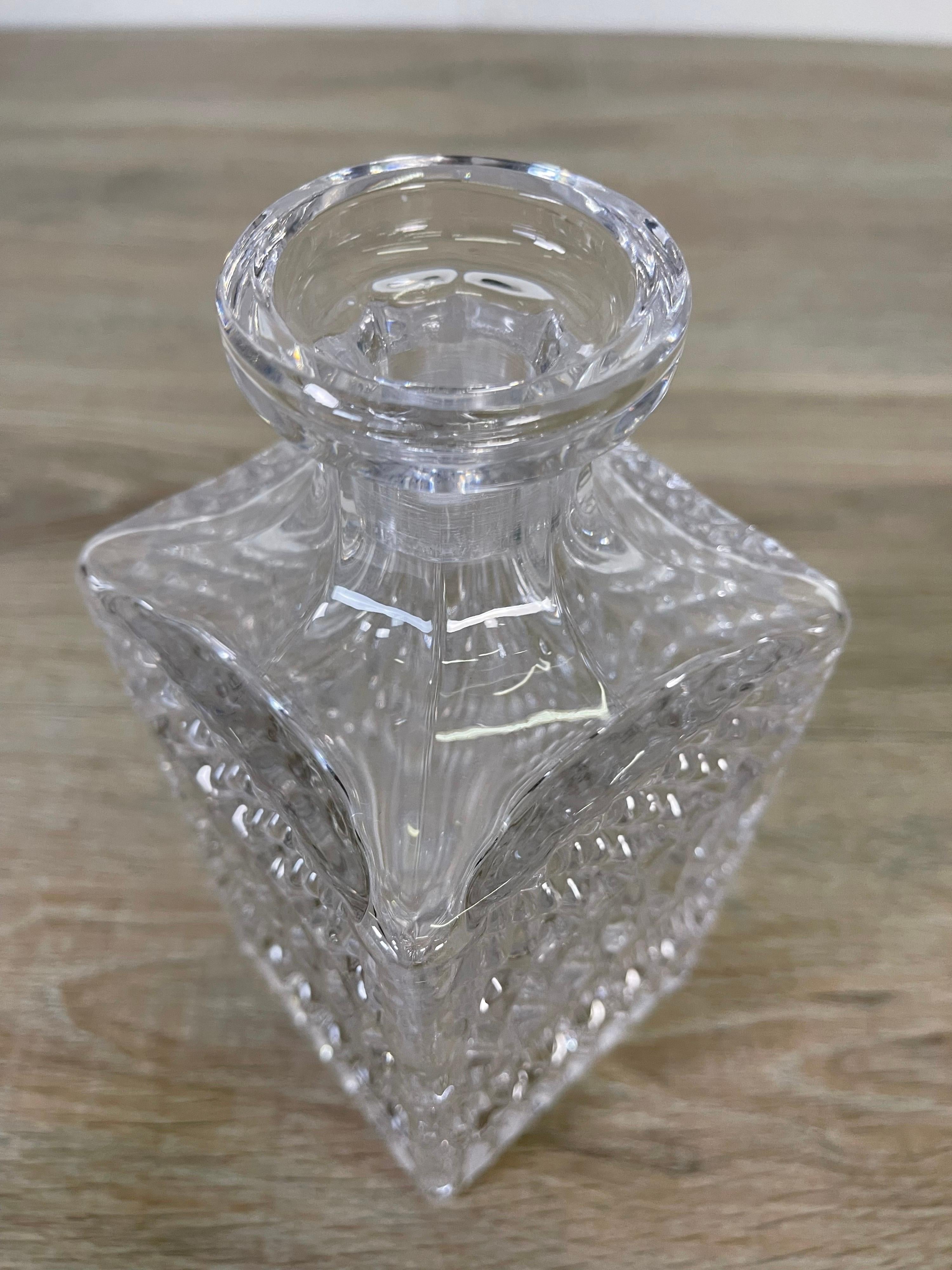 1960s Handblown Crystal Decanter In Good Condition In Amherst, NH