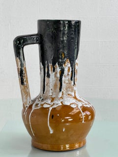 1960s Handmade Ceramic Pitcher Vase