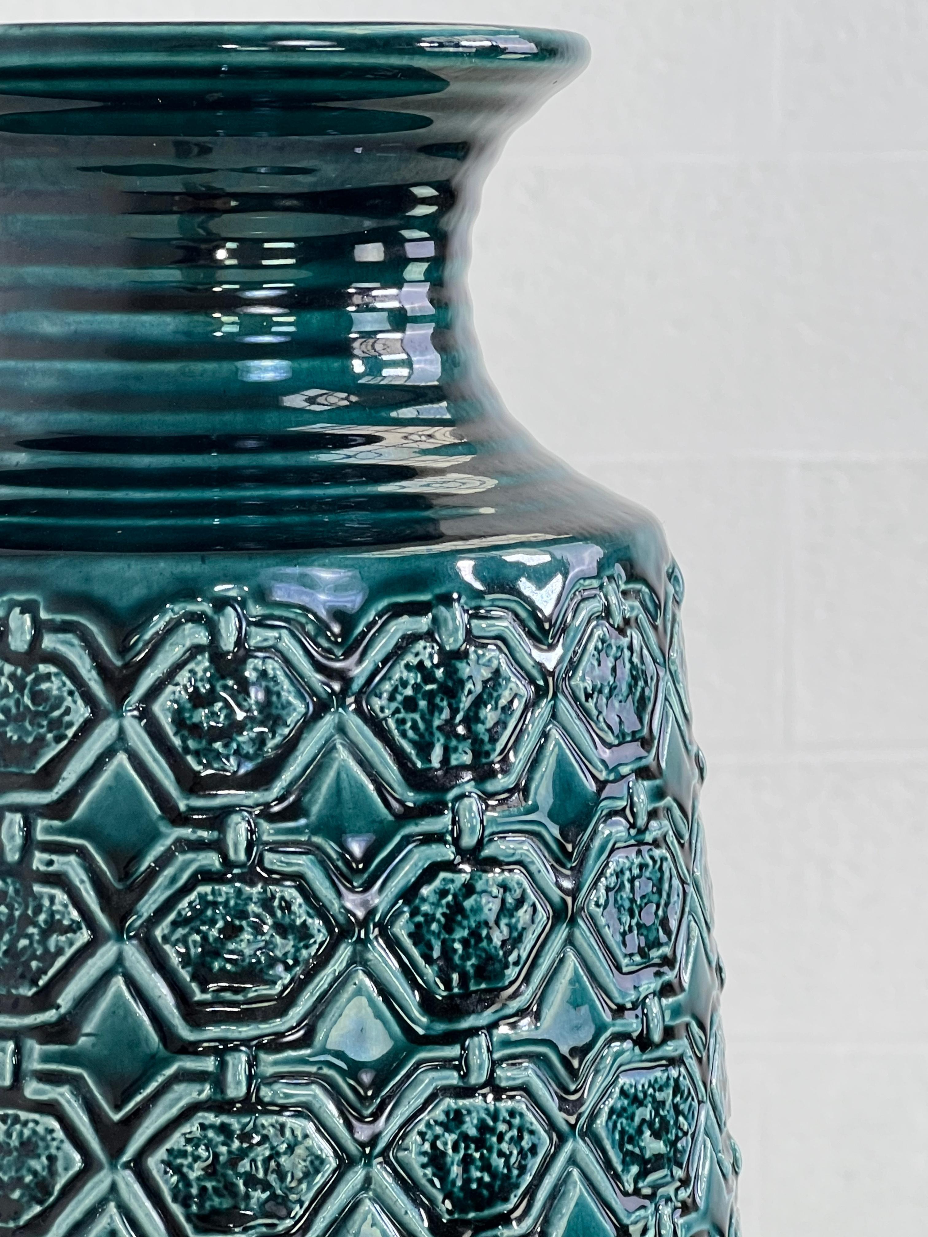 Mid-20th Century 1960s Handmade Ceramic Pitcher Vase For Sale