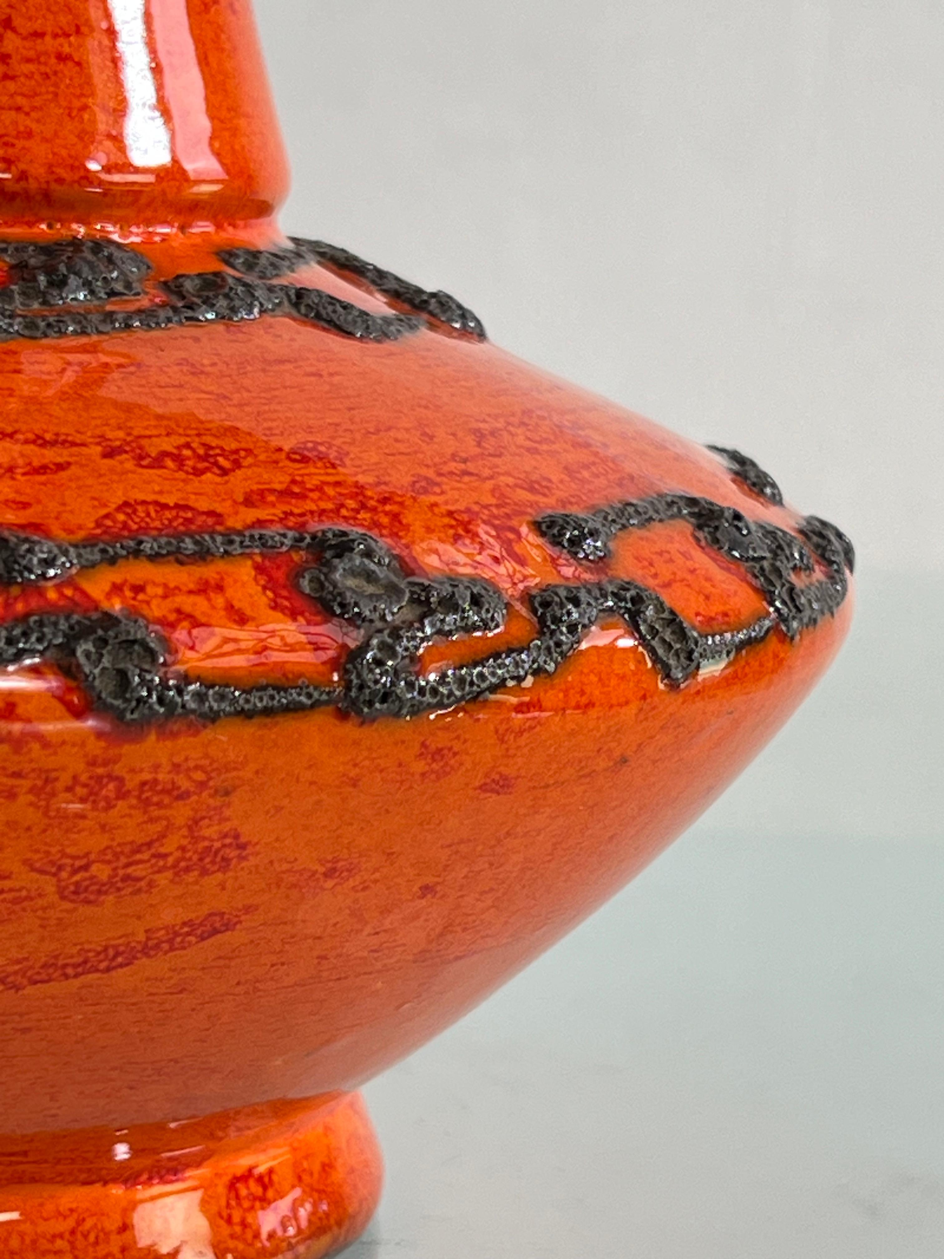 Mid-20th Century 1960s Handmade Ceramic Pitcher Vase For Sale