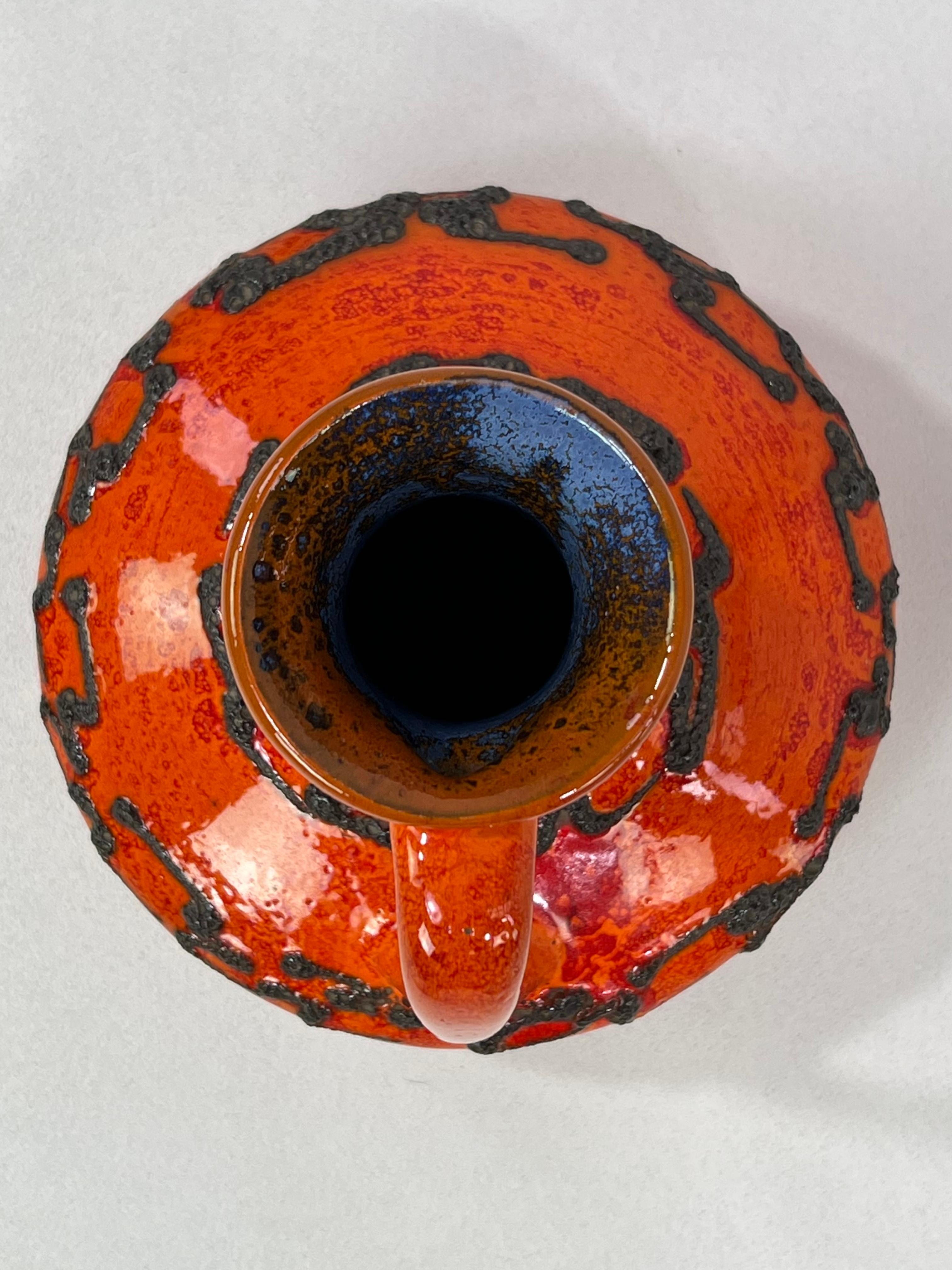 1960s Handmade Ceramic Pitcher Vase For Sale 2