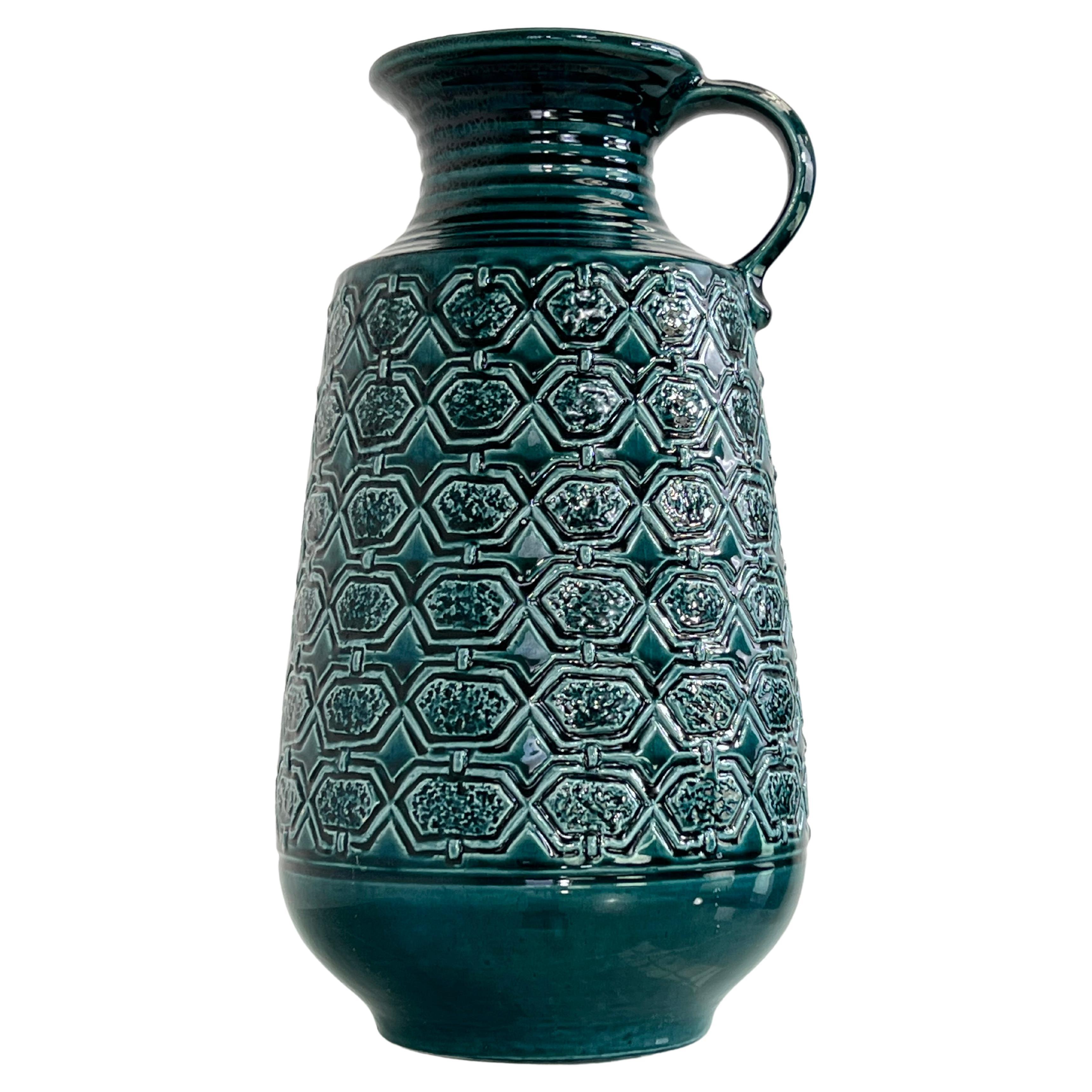 1960s Handmade Ceramic Pitcher Vase