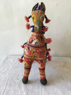 1960er Jahre Handgefertigtes Pferdespielzeug aus Indien