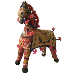 Used 1960s Handmade Horse Toy from India
