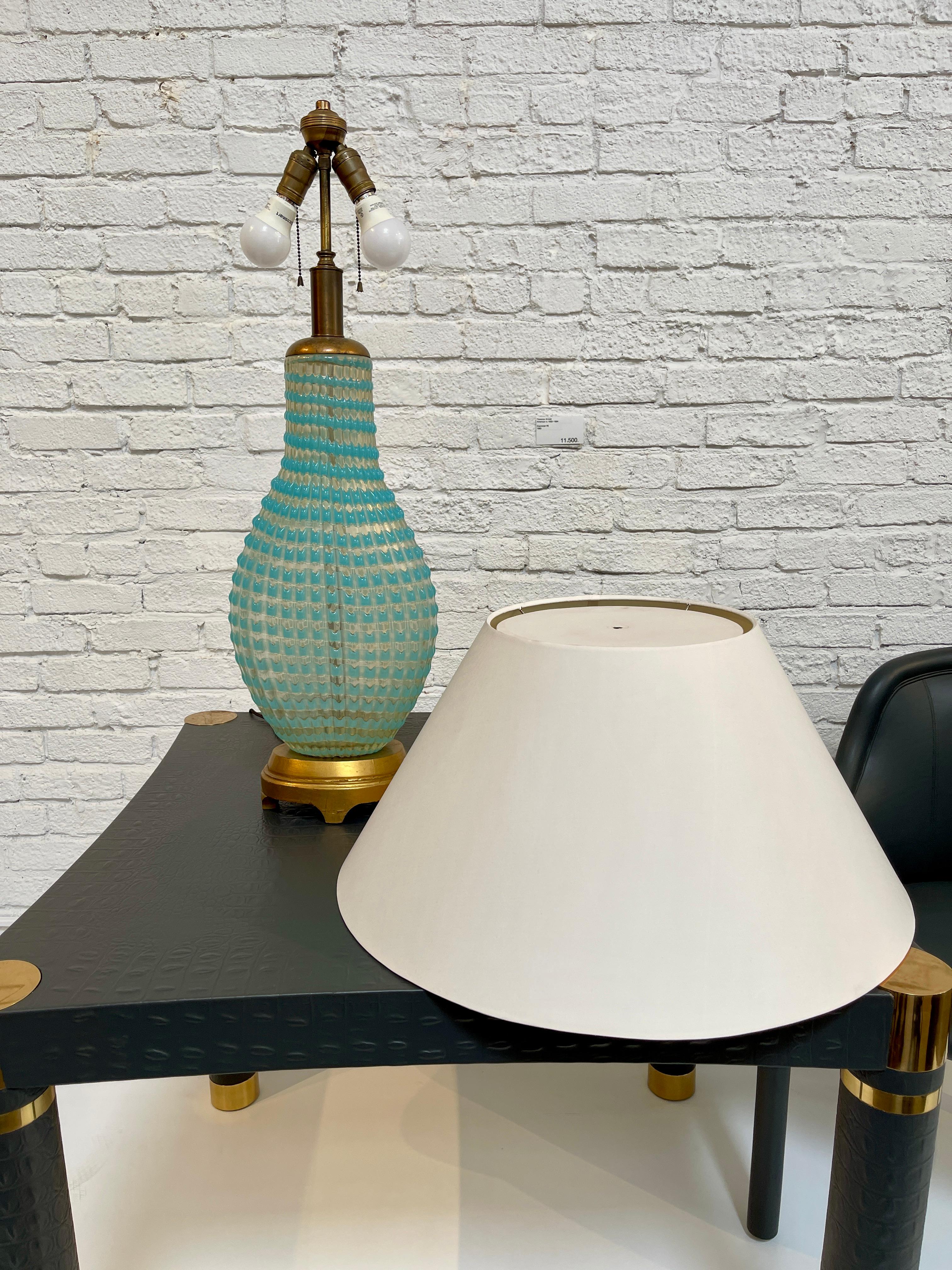 Italian 1960s Handmade Murano Glass Lamp
