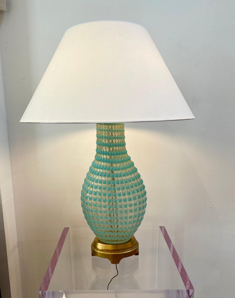 Hand-Crafted 1960s Handmade Murano Glass Lamp