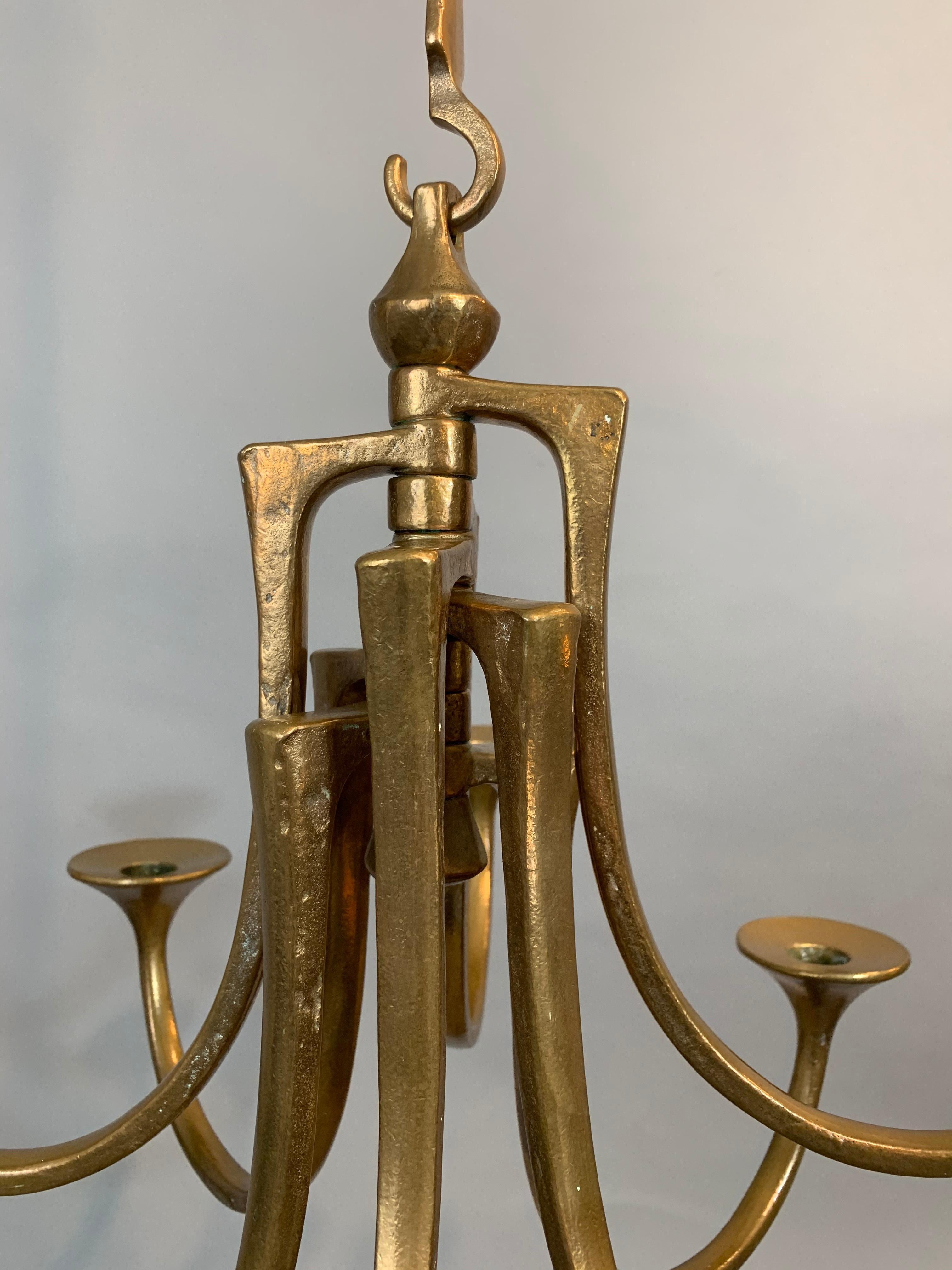 Hängende Harjes Metallkunst-Kerzenhalter aus Bronze, 1960er Jahre 2