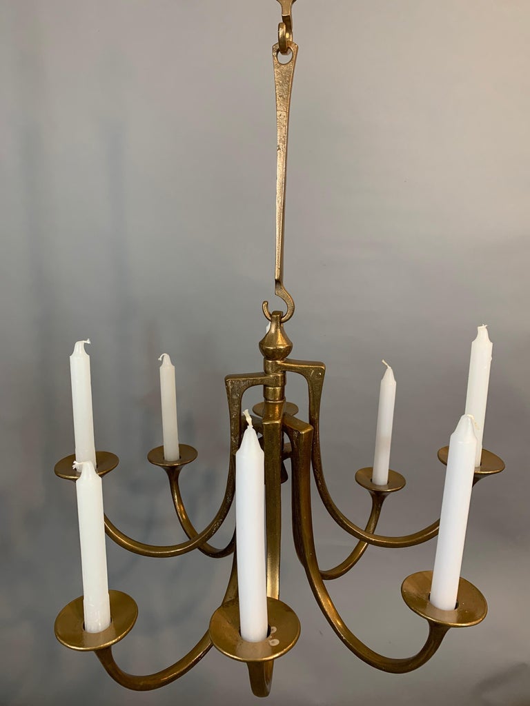 1960s Hanging Bronze Harjes Metallkunst Candle Holder at 1stDibs