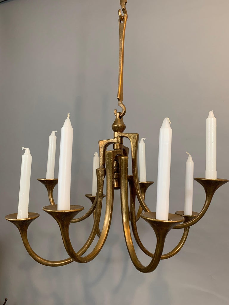 1960s Hanging Bronze Harjes Metallkunst Candle Holder at 1stDibs