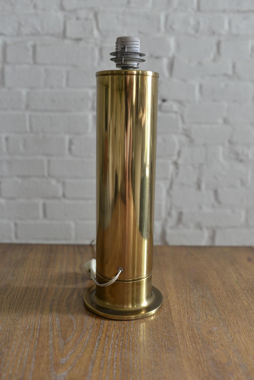 Mid-Century Modern 1960s Hans Agne Jakobsson for Ab Markyard Brass Table Lamp For Sale