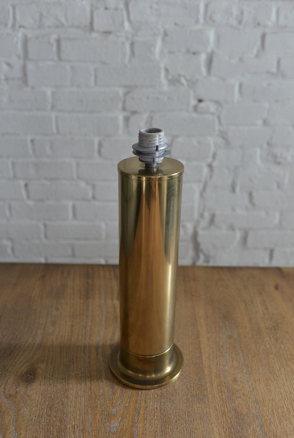 1960s Hans Agne Jakobsson for Ab Markyard Brass Table Lamp In Good Condition For Sale In Brooklyn, NY