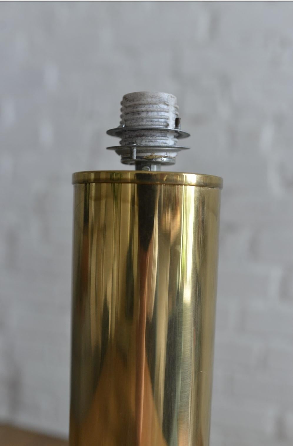 1960s Hans Agne Jakobsson for Ab Markyard Brass Table Lamp For Sale 1