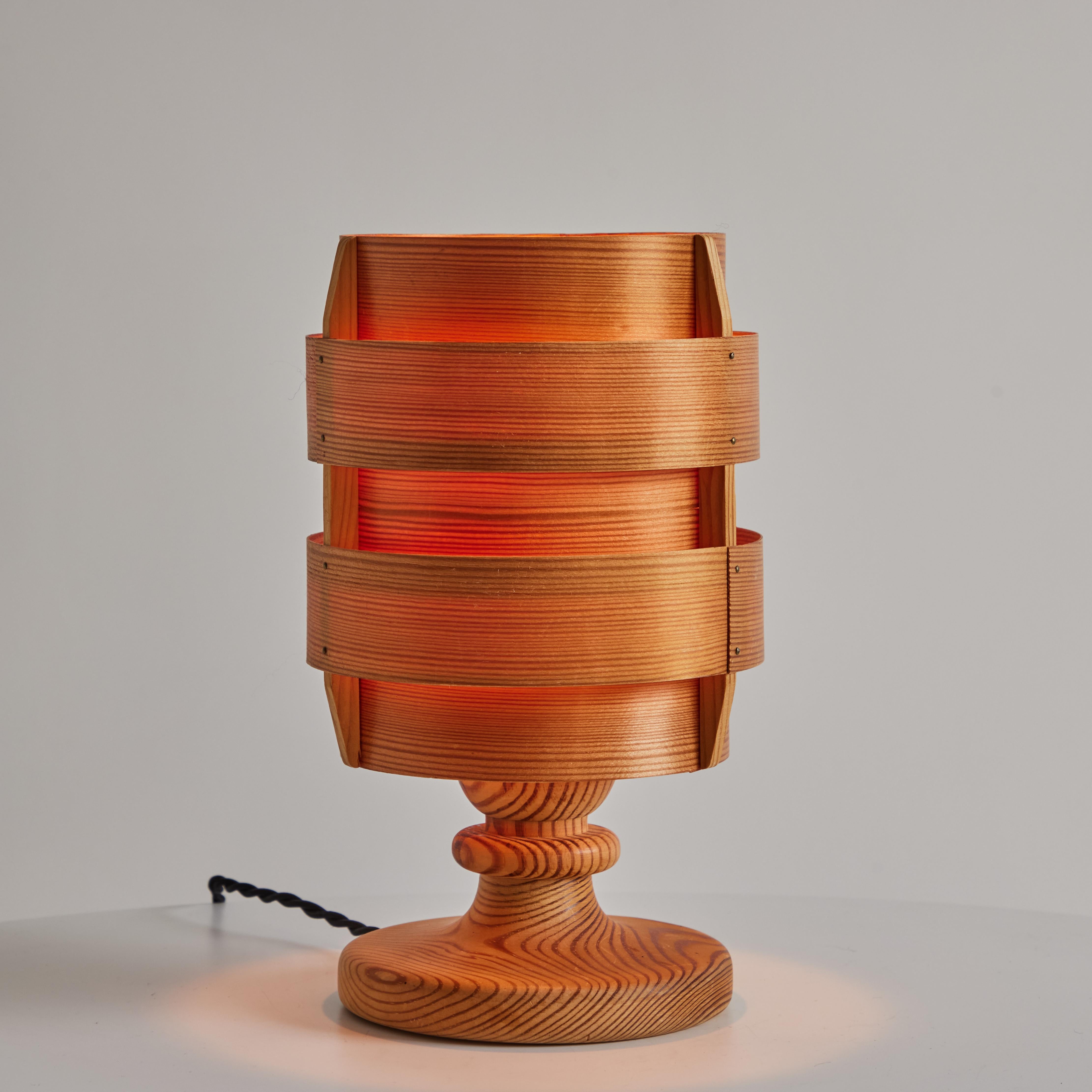1960s Hans-Agne Jakobsson Model B148 Wood Table Lamp for AB Ellysett For Sale 10