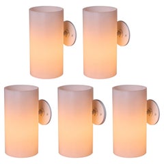 1960s Hans-Agne Jakobsson Model No. V157 Lampes murales cylindriques pour AB Ellysett