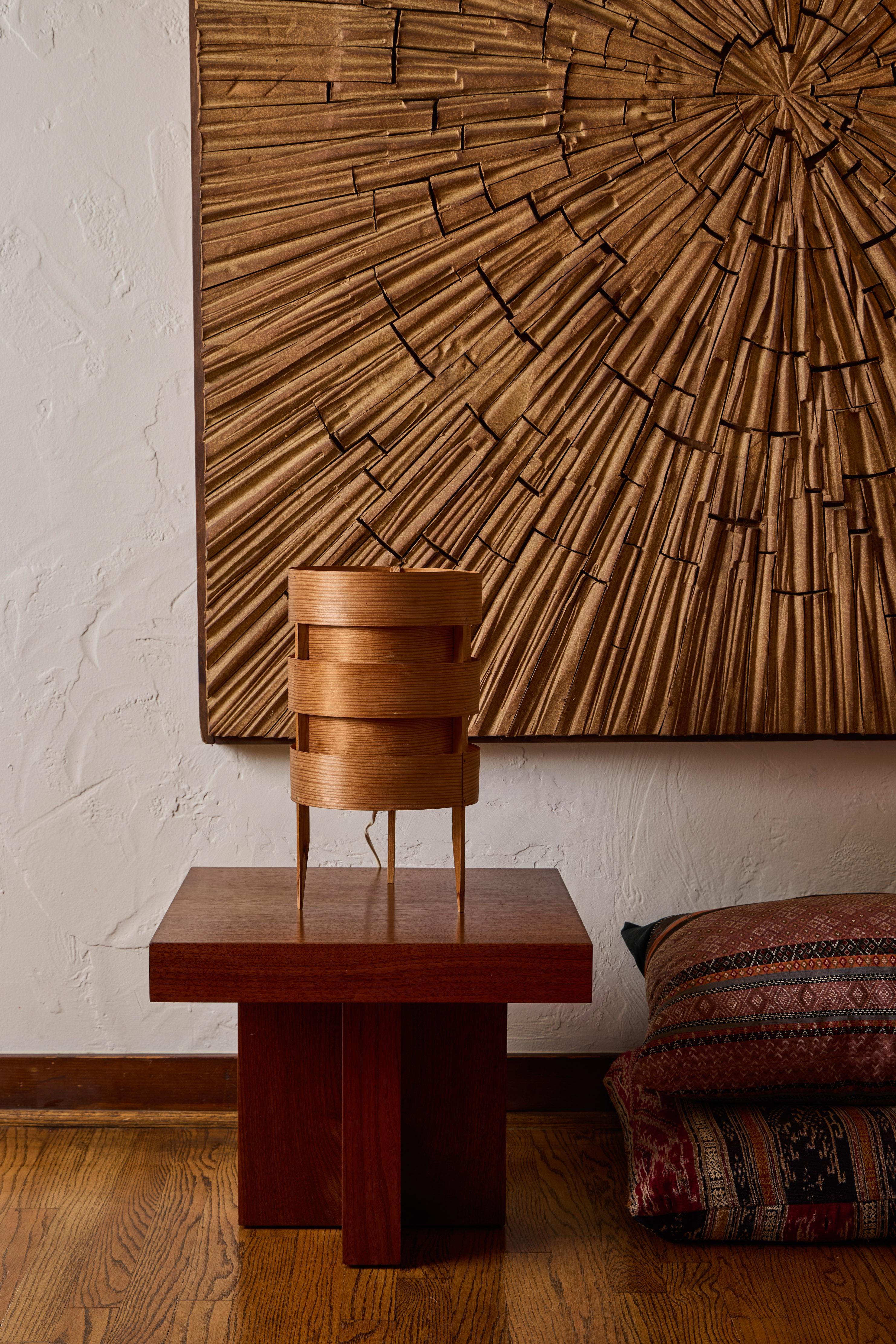 Swedish 1960s Hans-Agne Jakobsson Tripod Wood Table Lamp for AB Ellysett For Sale