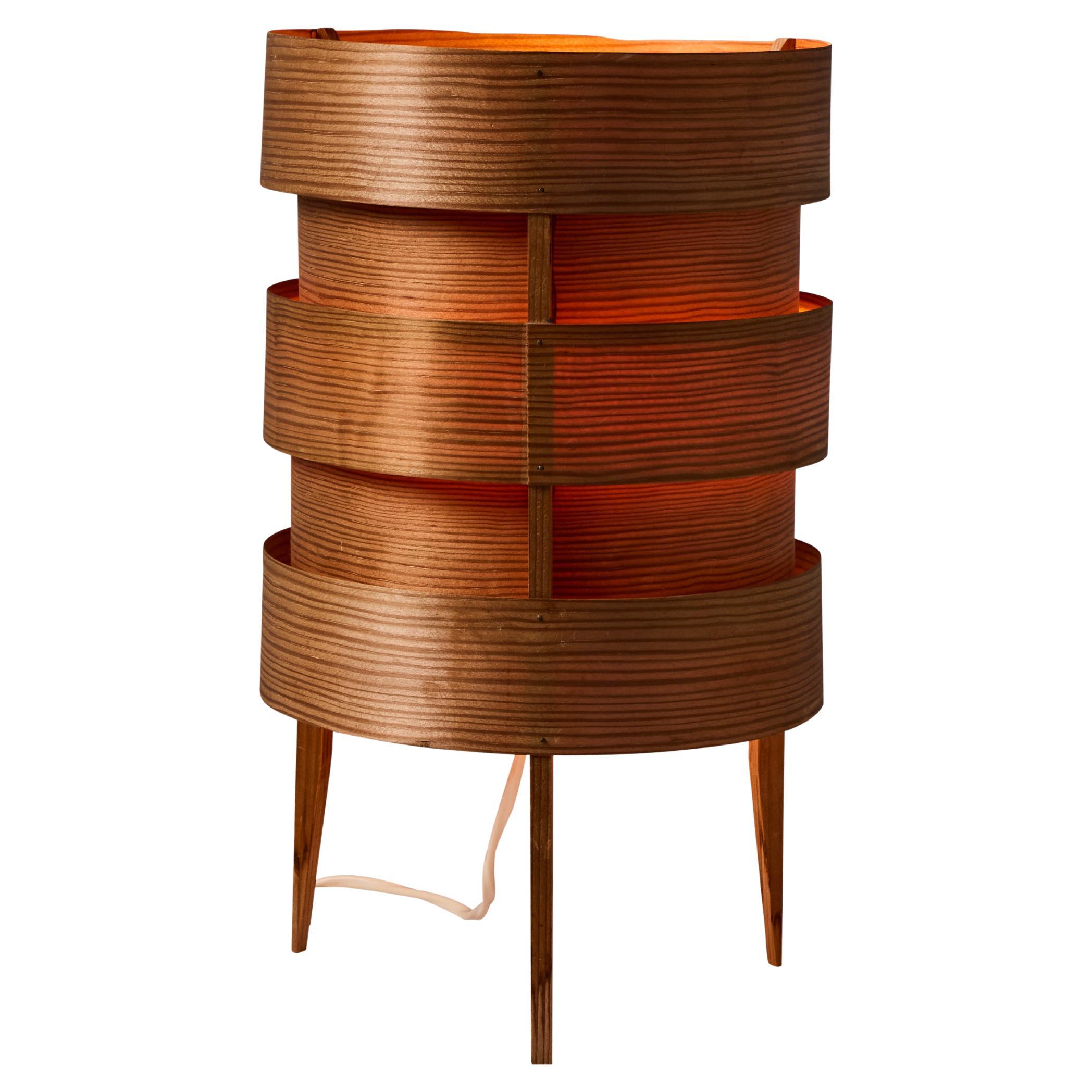 1960s Hans-Agne Jakobsson Tripod Wood Table Lamp for AB Ellysett For Sale