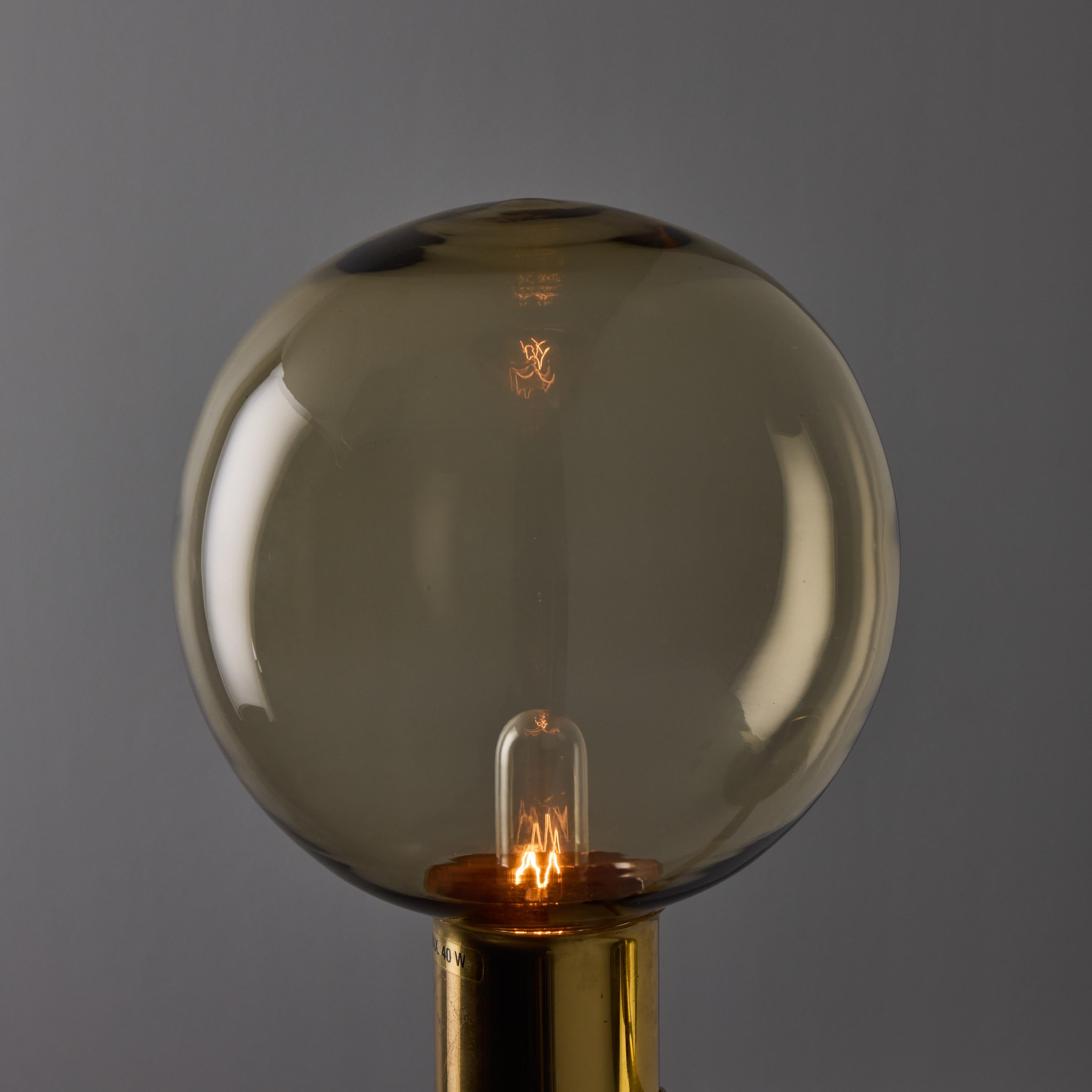 Lampada da parete in vetro e ottone Hans-Agne Jakobsson #V149 degli anni '60 per Markaryd in vendita 4