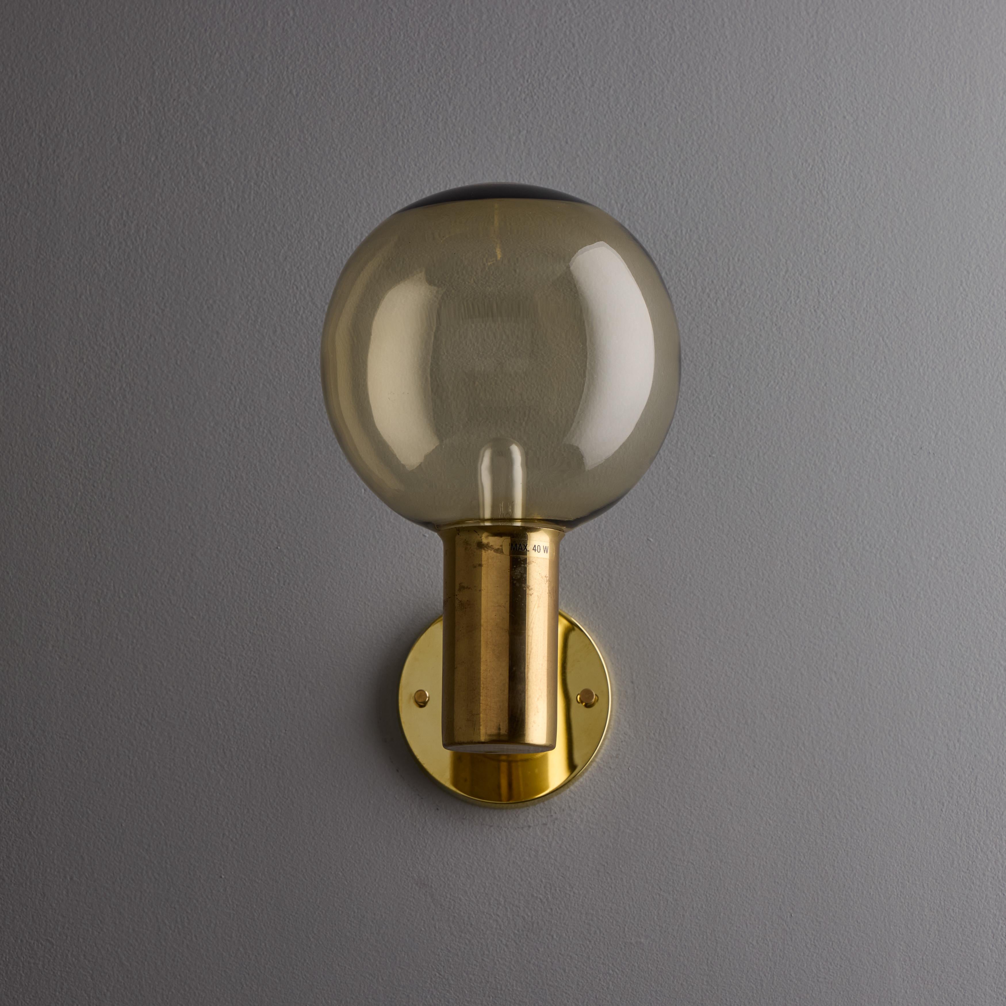 Lampada da parete in vetro e ottone Hans-Agne Jakobsson #V149 degli anni '60 per Markaryd in vendita 7